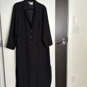 PS Career Elements Long black blazer.  Size 16.